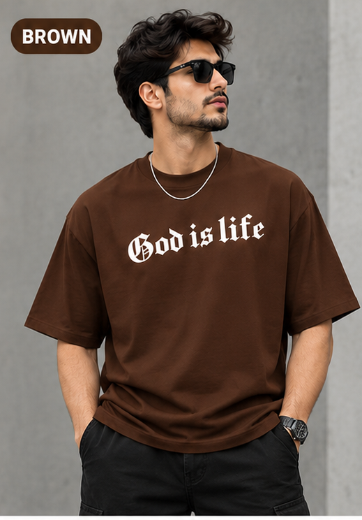 God's life printed t-shirt