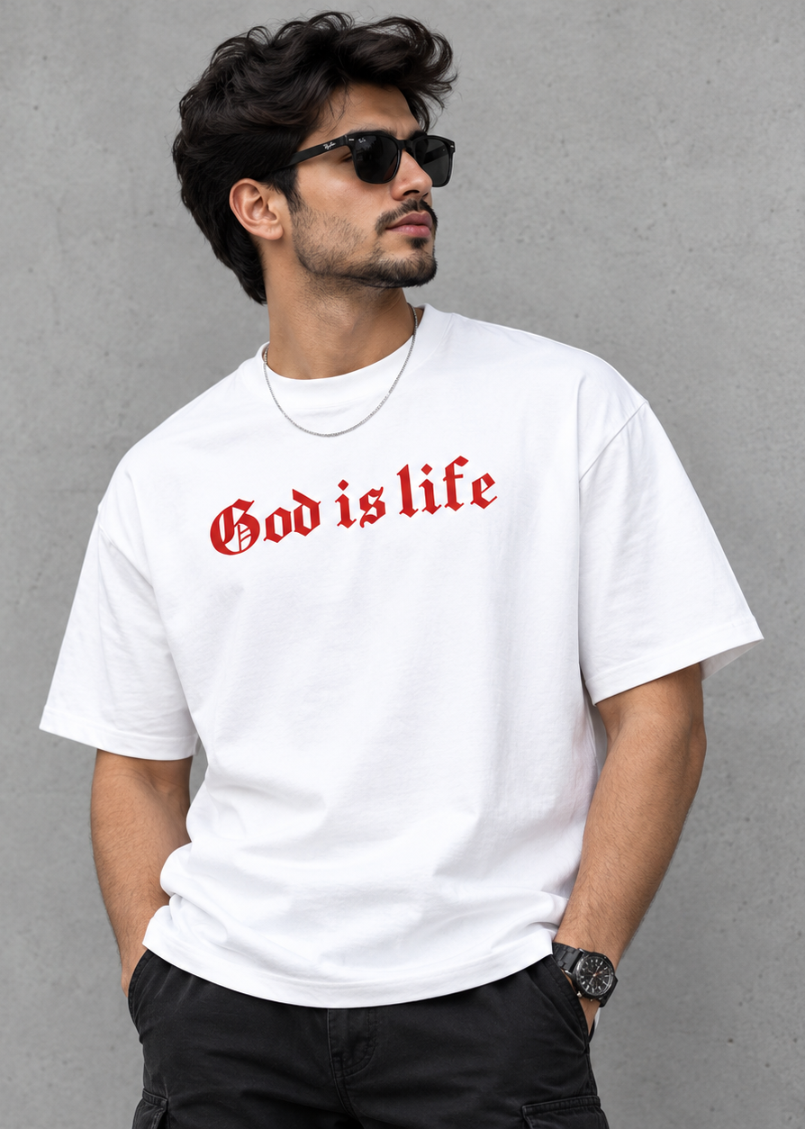 God's life printed t-shirt