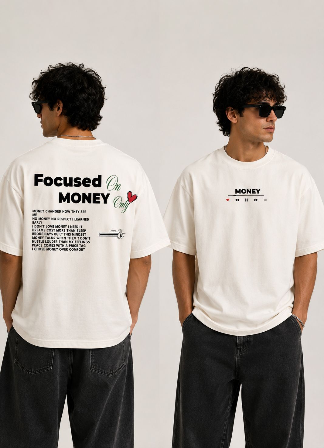 Focused Money Oversize T-shirt