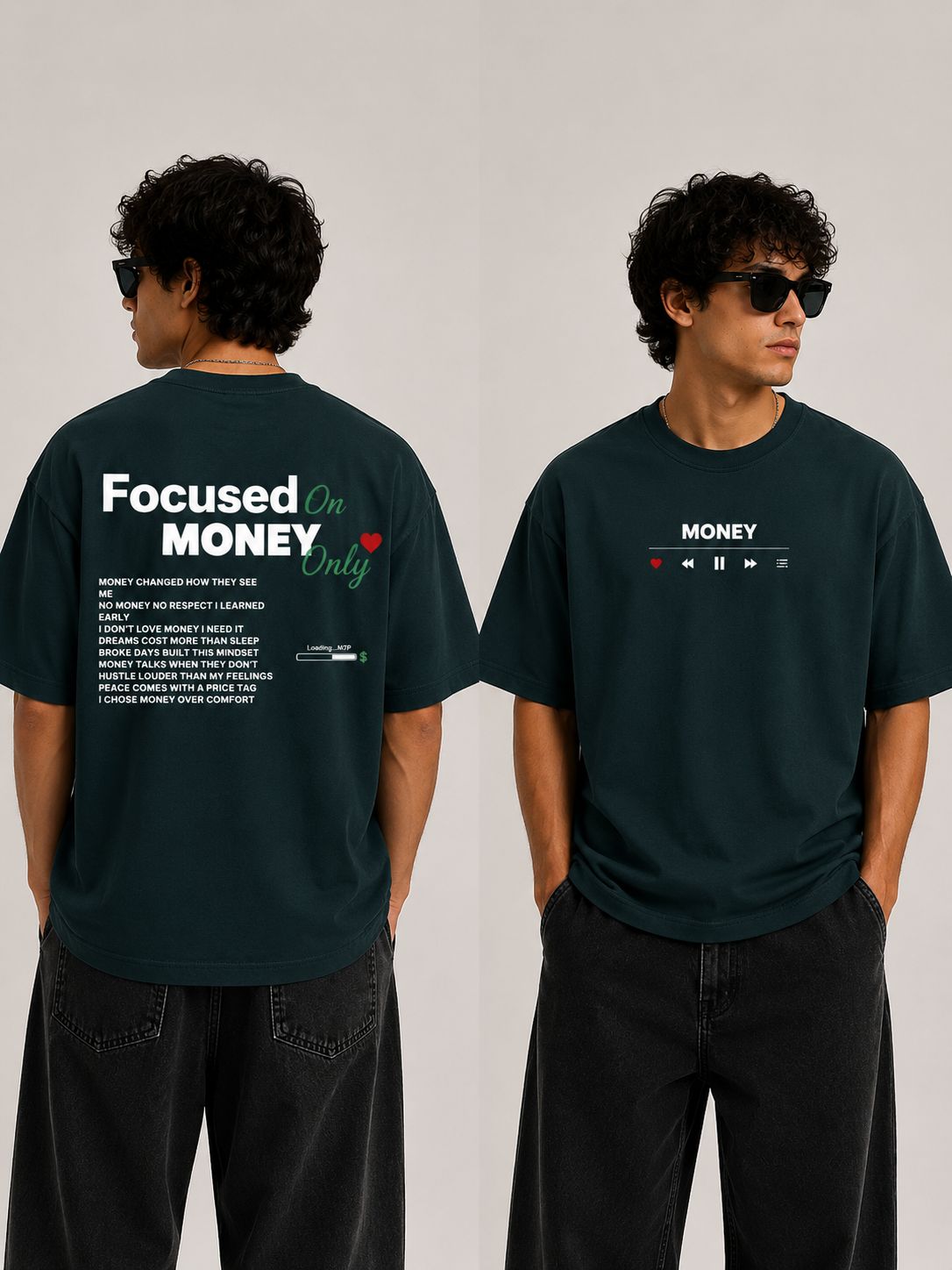 Focused Money Oversize T-shirt
