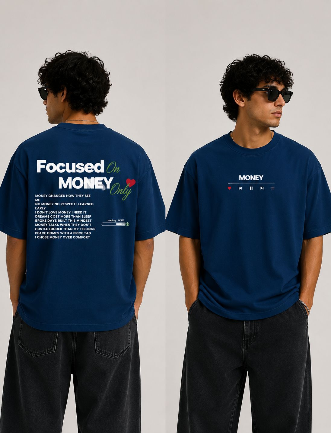 Focused Money Oversize T-shirt