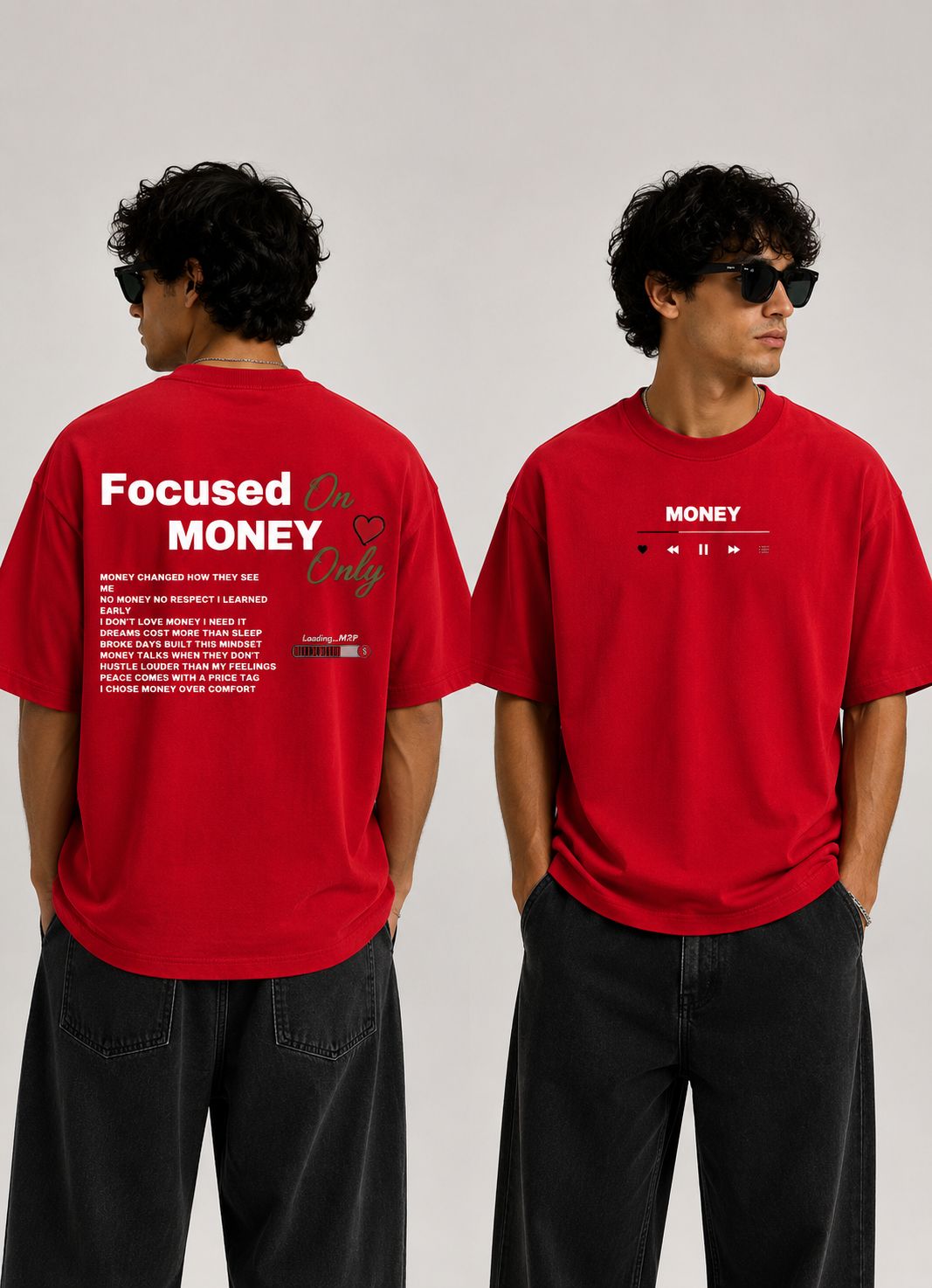 Focused Money Oversize T-shirt