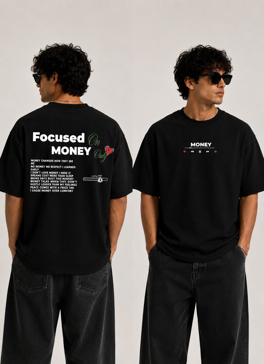 Focused Money Oversize T-shirt